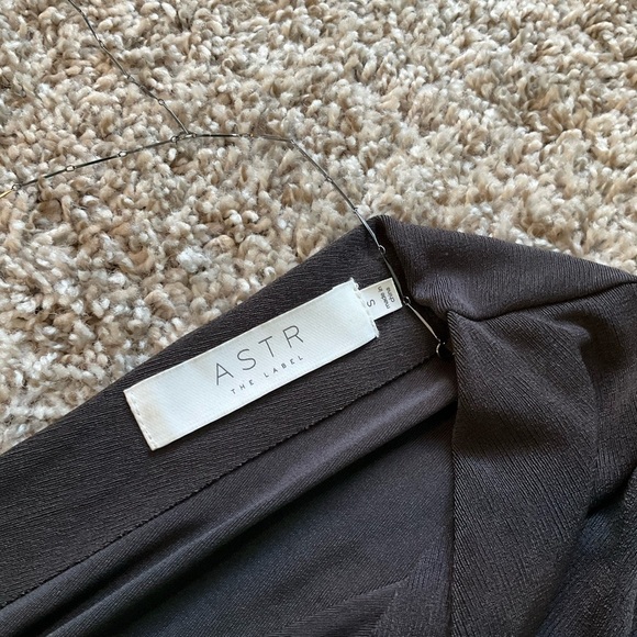ASTR The Label Haley Dorman Sleeve Dress Black Gray Sz Small Open Back Revolve - Picture 11 of 15